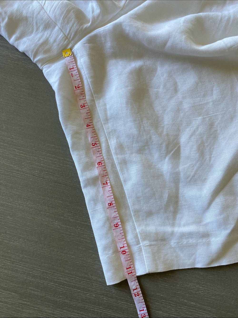 Ann Taylor White Linen Bermuda Shorts size 6 - Picture 8 of 13